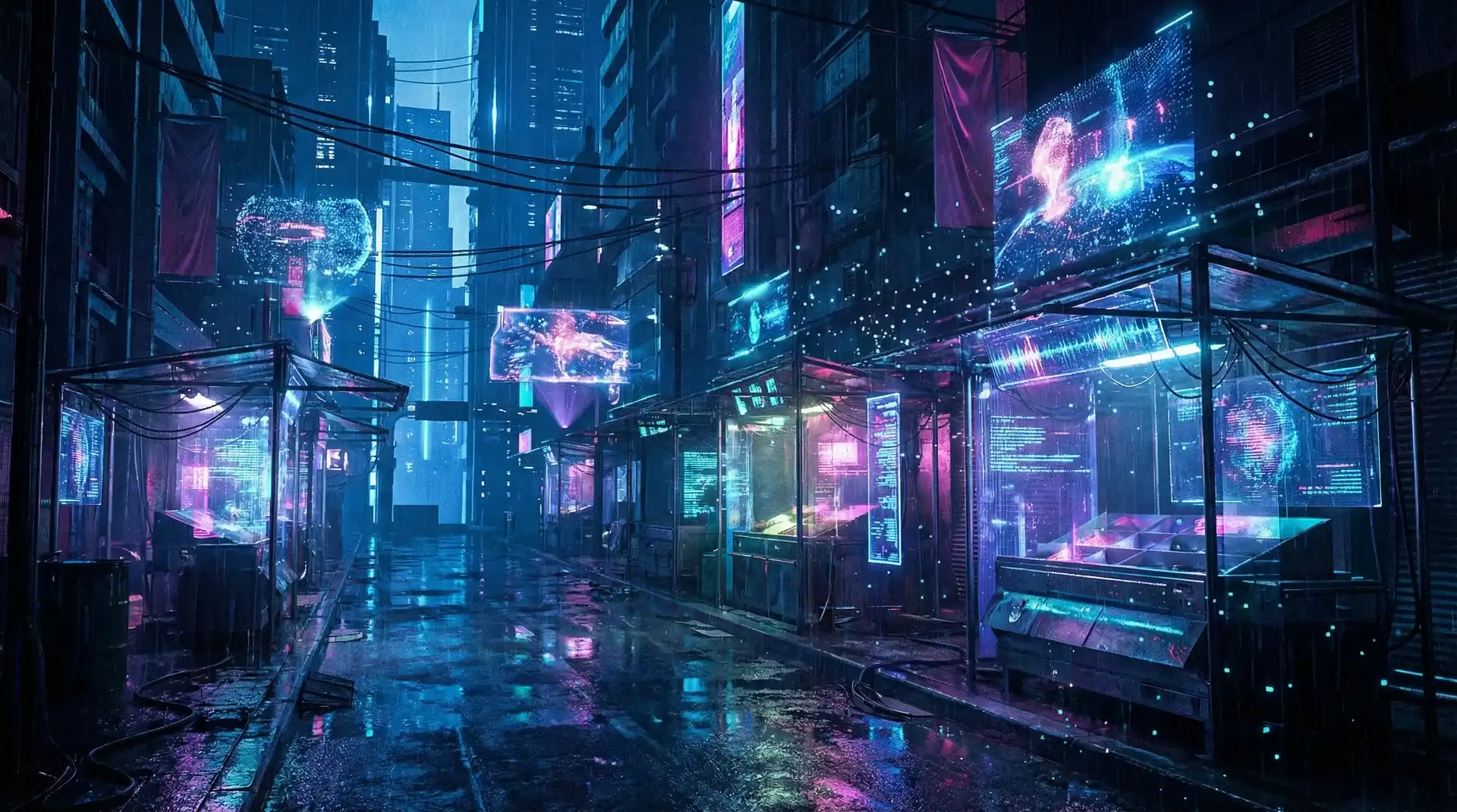 财神棋牌 蓝图不夜城活动广场赛博集市